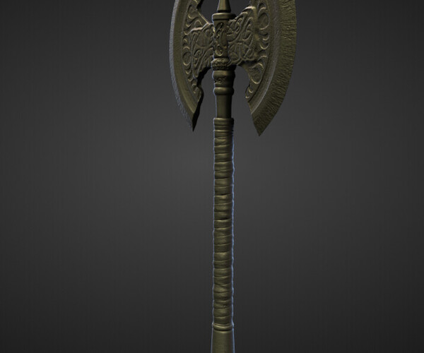 ArtStation - AXE3 high and low poly | Game Assets