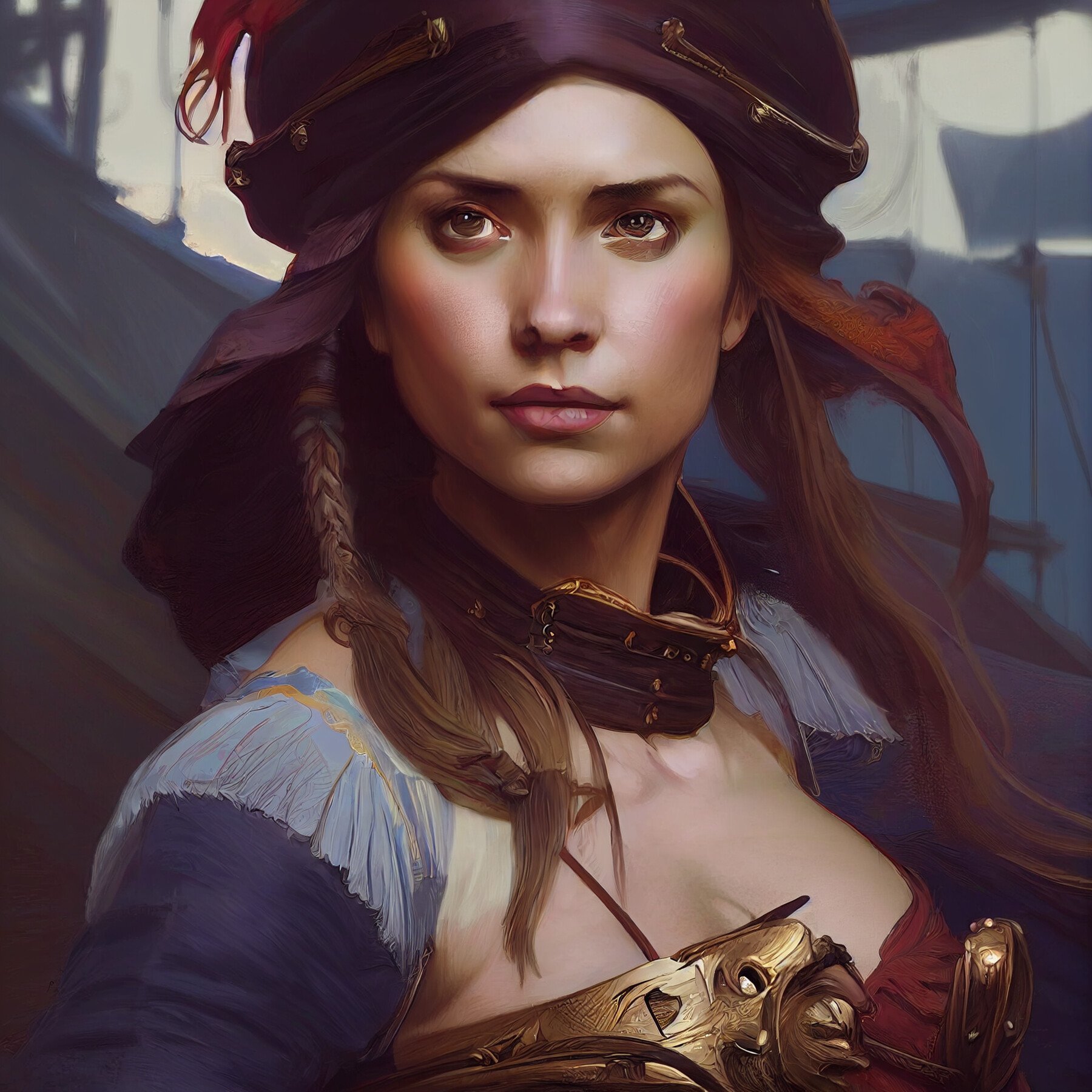 ArtStation - Pirate Woman Digital Painting | Artworks