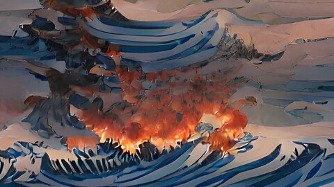 The Twisted Wave of Kanagawa