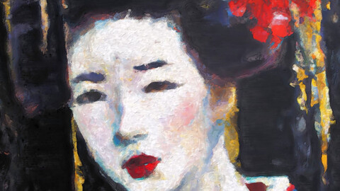 Oriental Geisha portrait