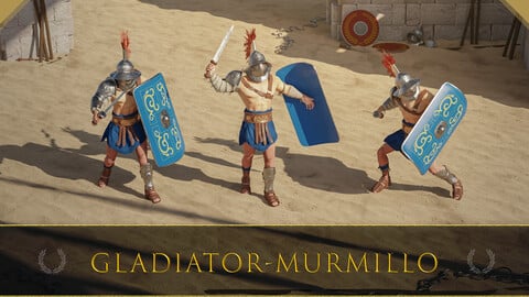 Gladiator - Murmillo - 3D Models