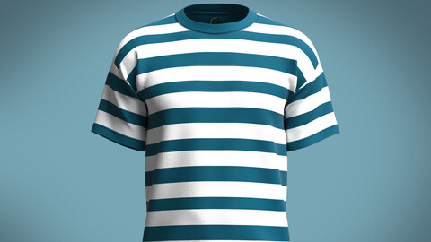 Stripe Rope Graphic-Tshirt