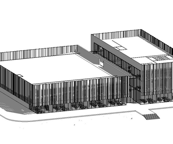 ArtStation - commercial building 3d Revit Lumion modern design | Resources