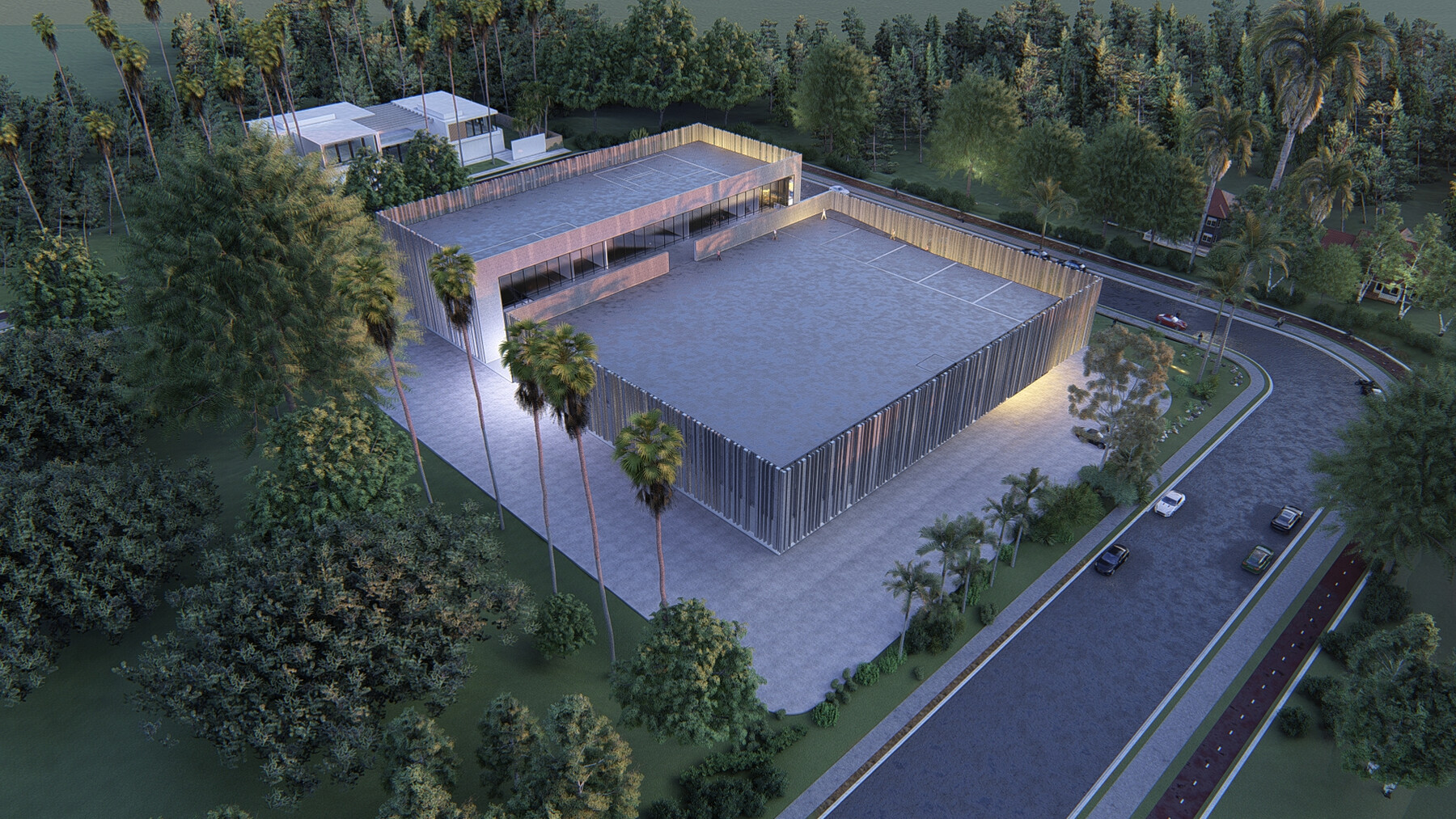 ArtStation - commercial building 3d Revit Lumion modern design | Resources