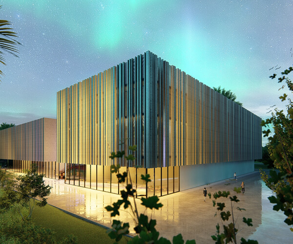 ArtStation - commercial building 3d Revit Lumion modern design | Resources