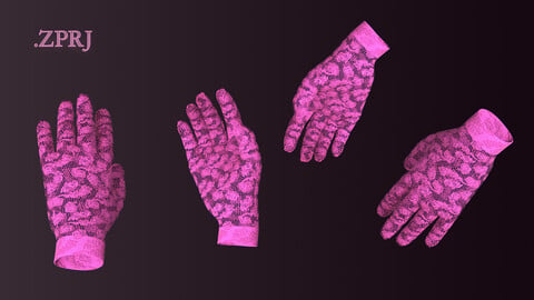 Women basic lace gloves