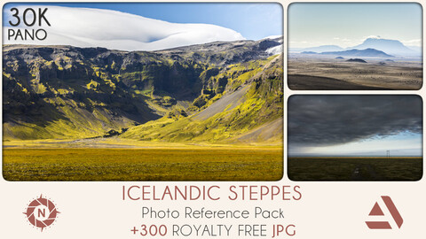 Photo Reference Pack: Steppes - Iceland