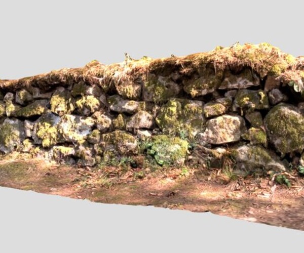 ArtStation - Mossy Stone Wall 01 Kokapu, Hungary | Resources