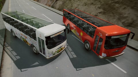 City Tour Bus (Unity & Unreal Engine)
