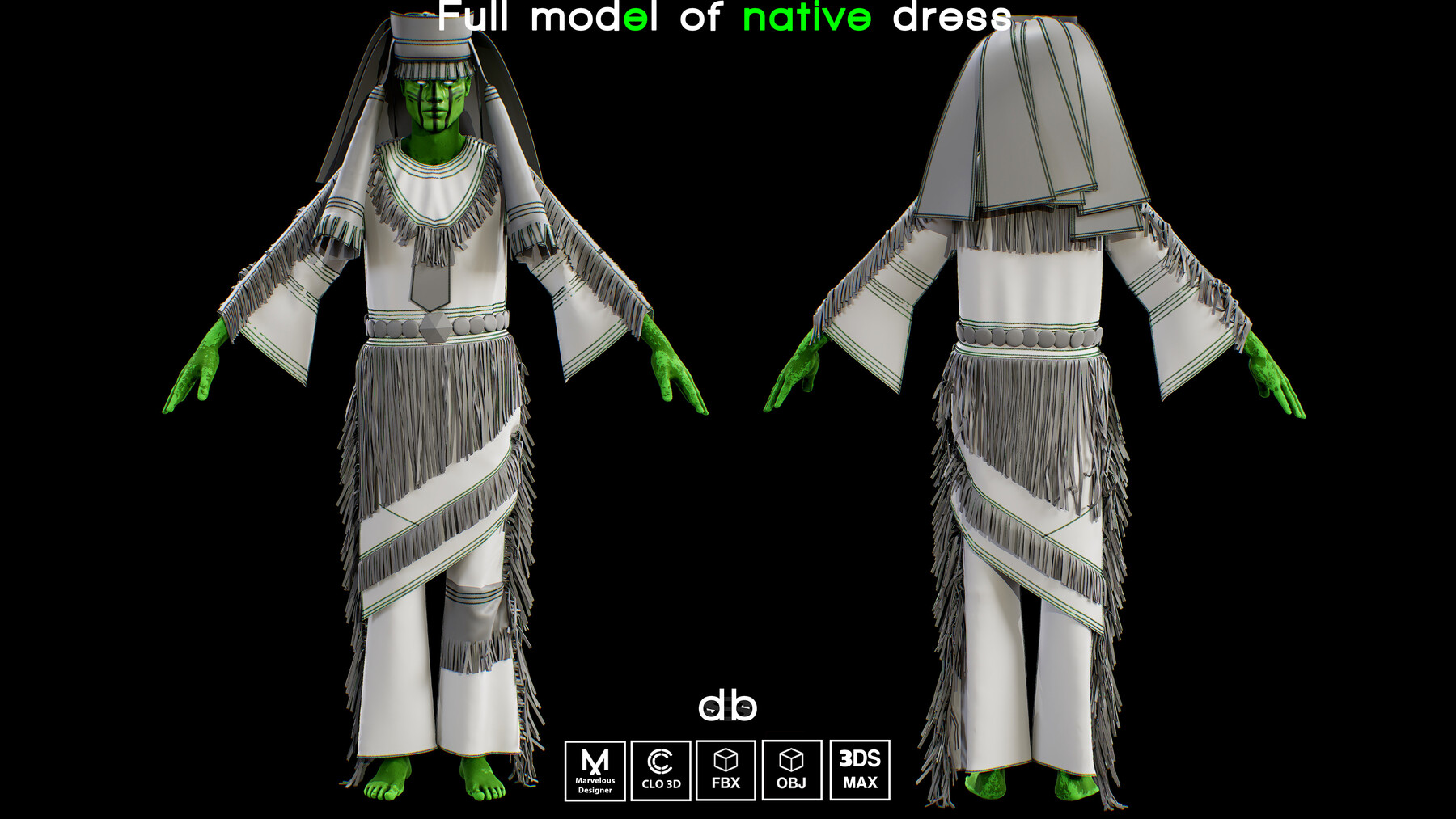 Traje callejero de adolescente de piel oscura preparado para Modo Modelo 3D  $199 - .lxo - Free3D