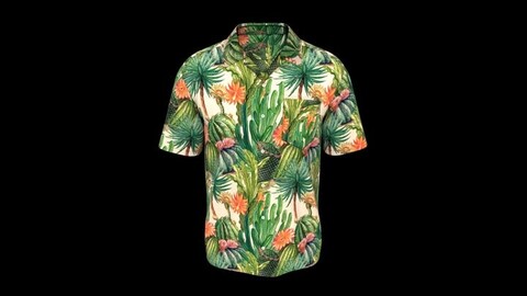 Men Hawaiian Printed Shirt