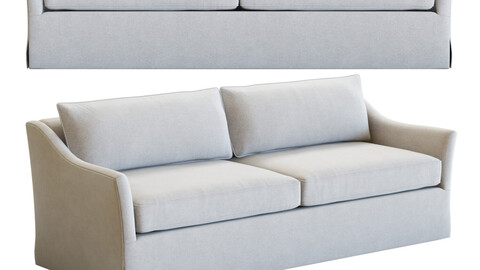 3D Model / Crate&Barrel Keely Slipcovered Sofa