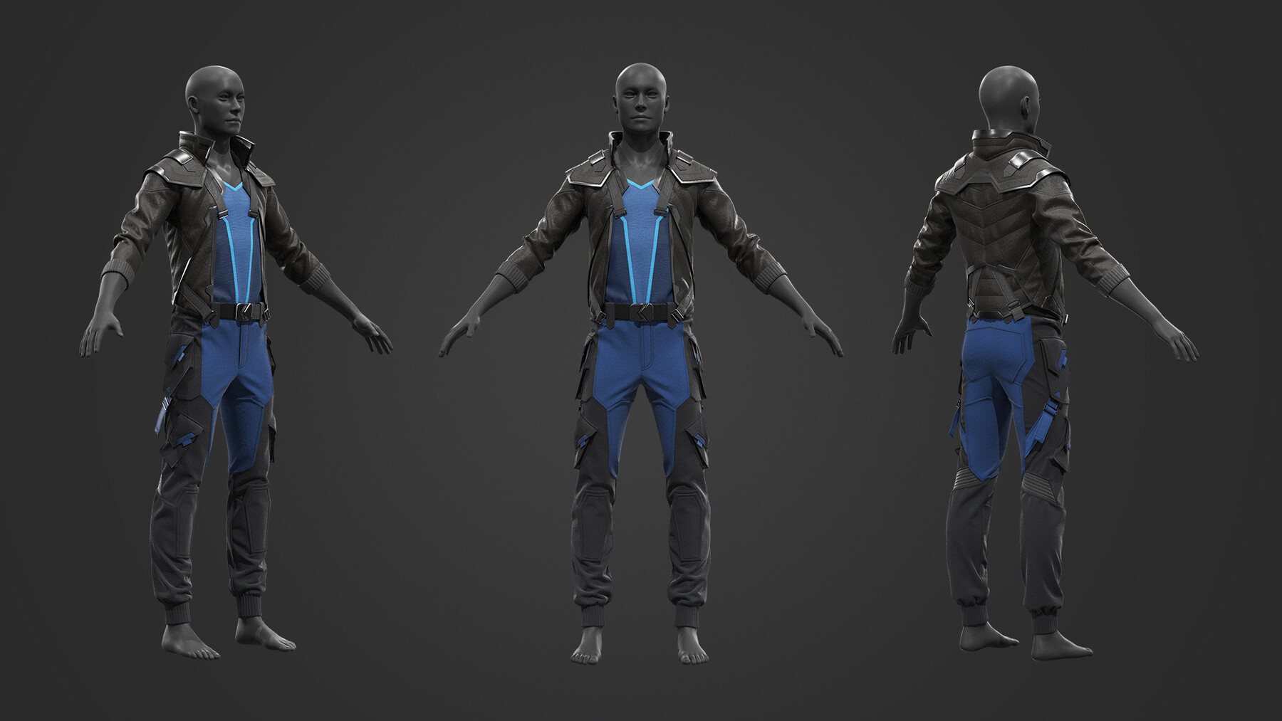 ArtStation - Sci-fi male outfit #1 / Cyberpunk / Future / Fantastic ...