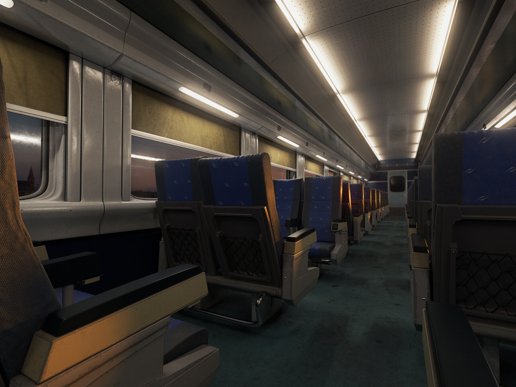 ArtStation Railway Train Interior Resources