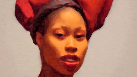 African woman portrait