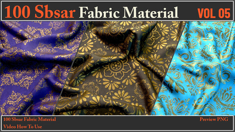 100 SBSAR Fabric Material VOL05+ Video How To Use