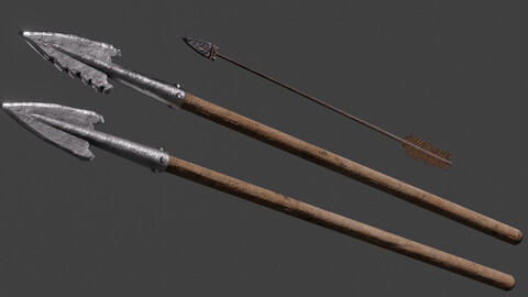 Low Poly : Javelins (1d6) and Arrow