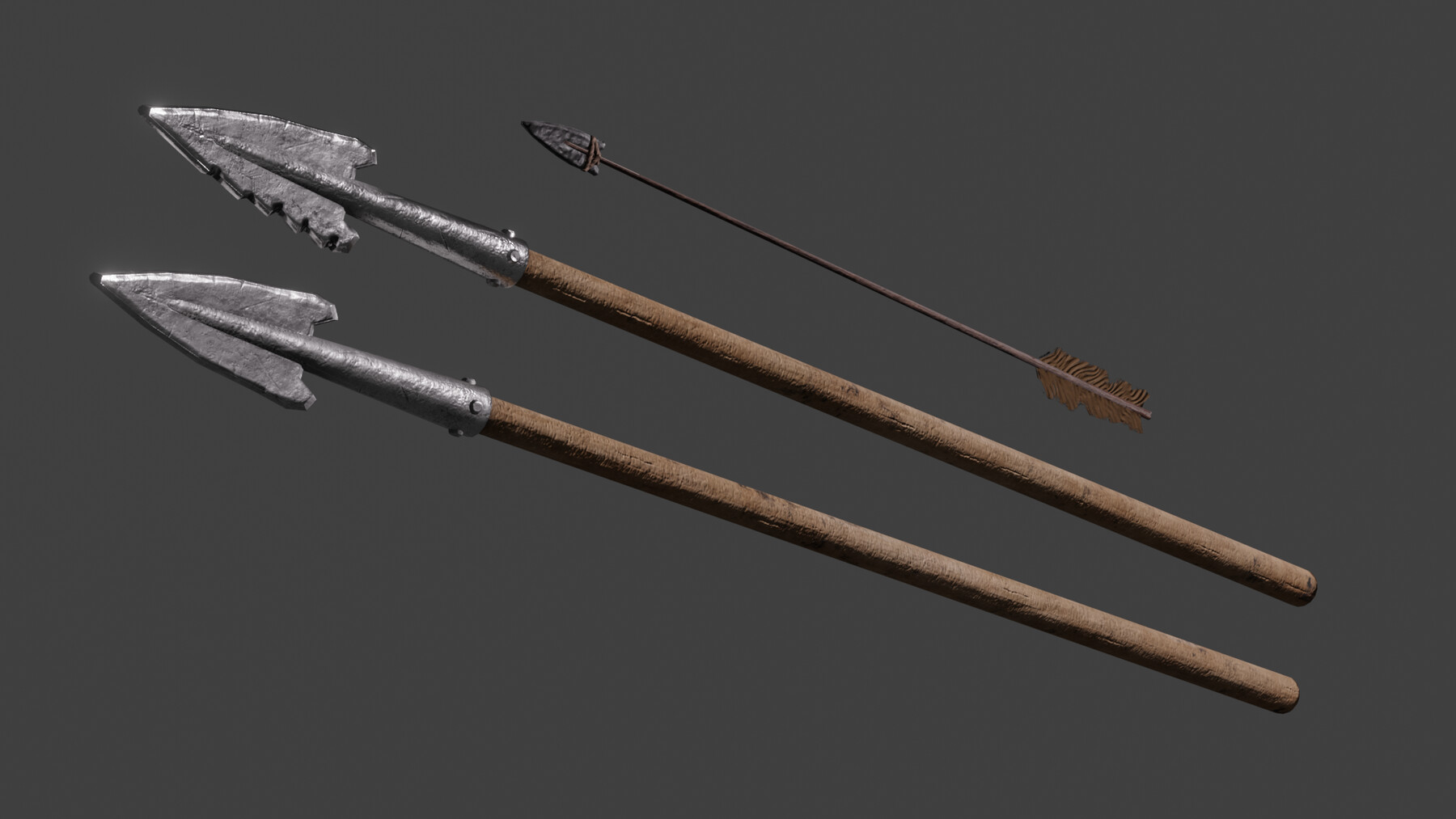 ArtStation Low Poly Javelins (1d6) and Arrow Resources