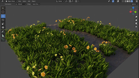 Grass | Flower Garden | Download Now | 3D Models |