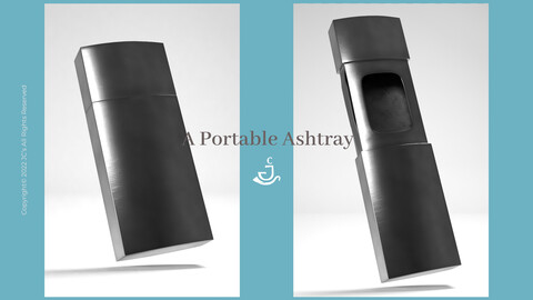 ㅣJC'sㅣ3D MODELSㅣA Portable Ashtray