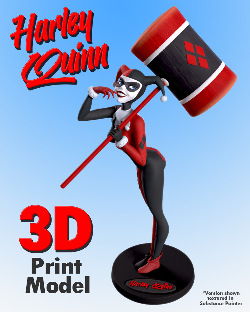 Artstation Harley Quinn 3d Print Model Stl Resources 