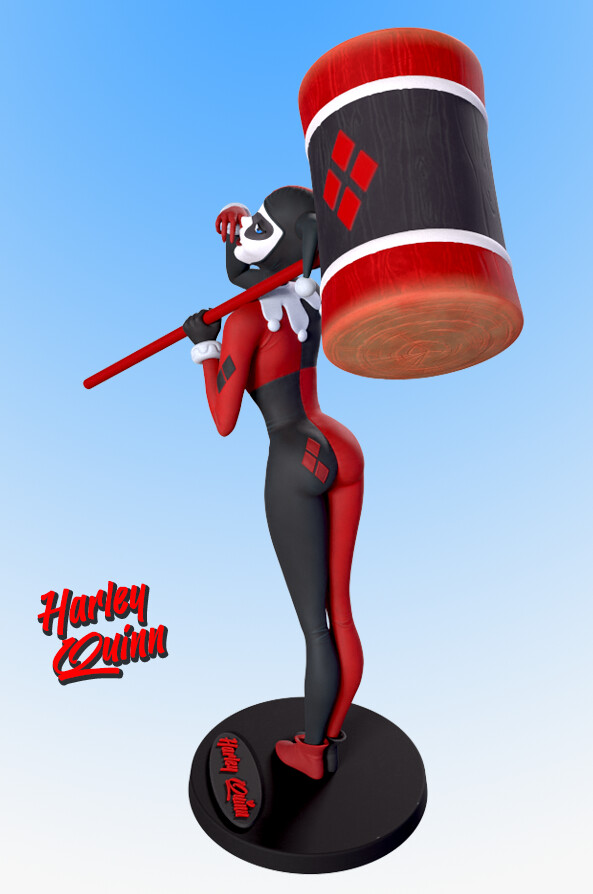 Artstation Harley Quinn 3d Print Model Stl Resources