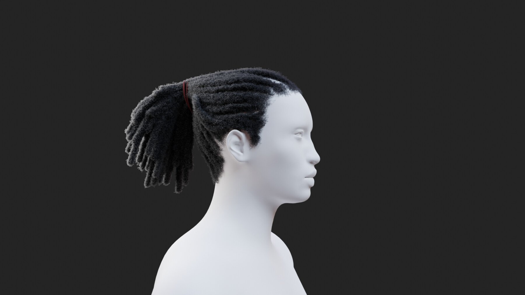 ArtStation - Dreadlocks Ponytail | Game Assets