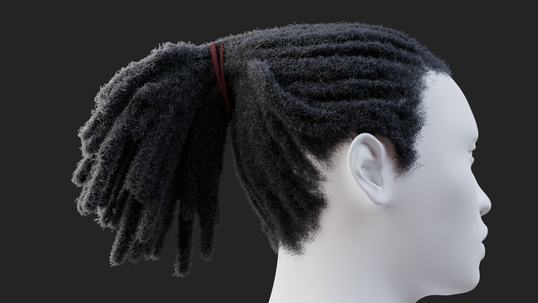 ArtStation - Dreadlocks Ponytail | Game Assets