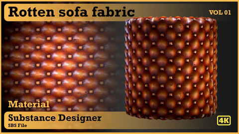 Rotten sofa fabric - VOL 01 -  substance designer