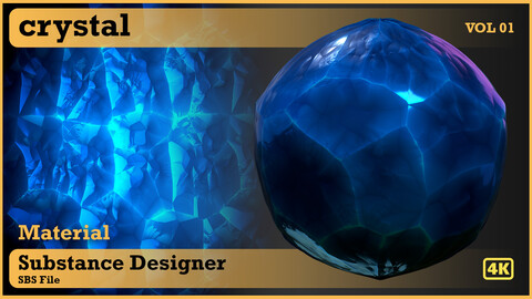 Crystal - VOL 01 -   substance designer