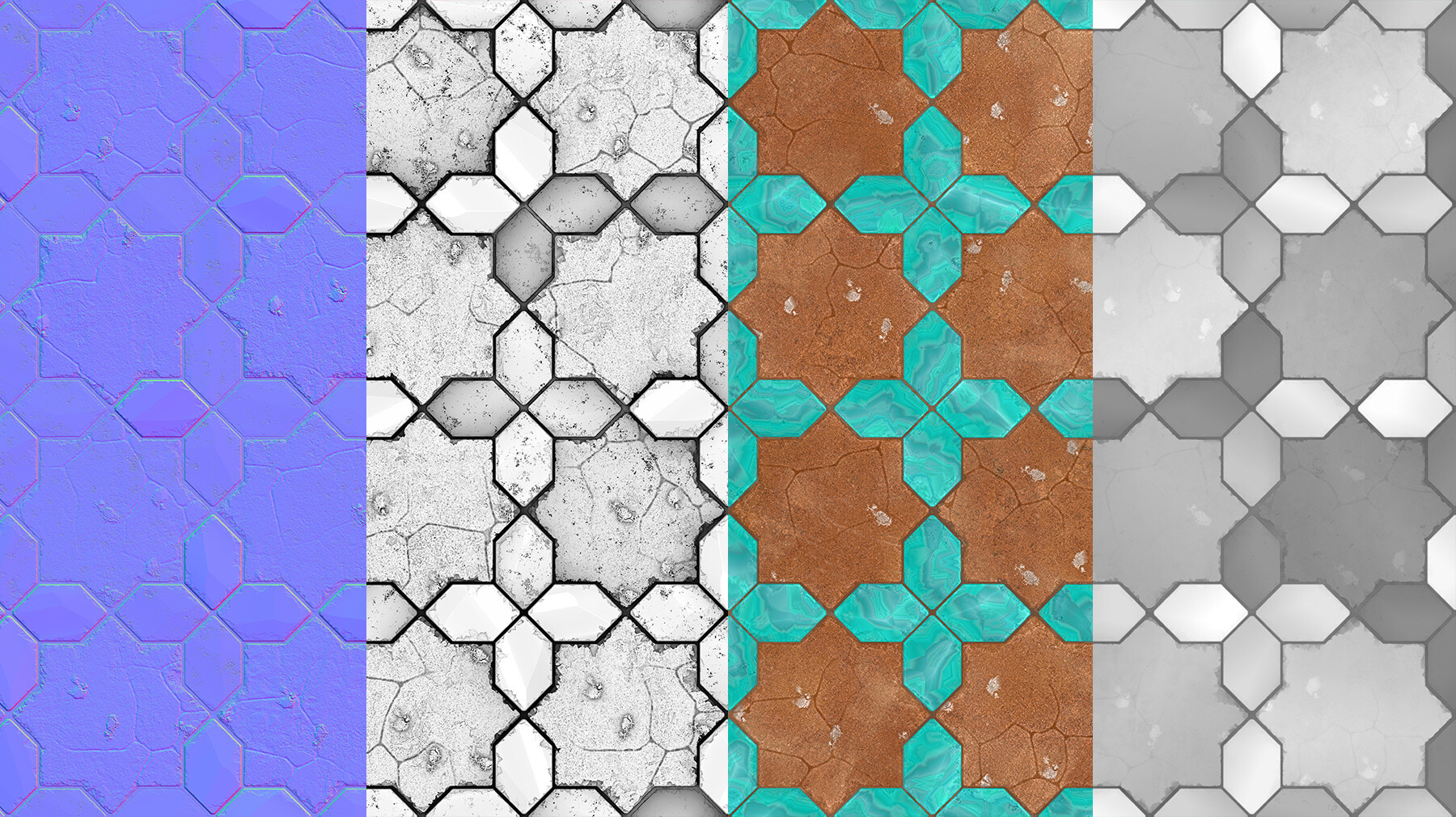 ArtStation - persian tile - VOL 01 - FREE | Game Assets