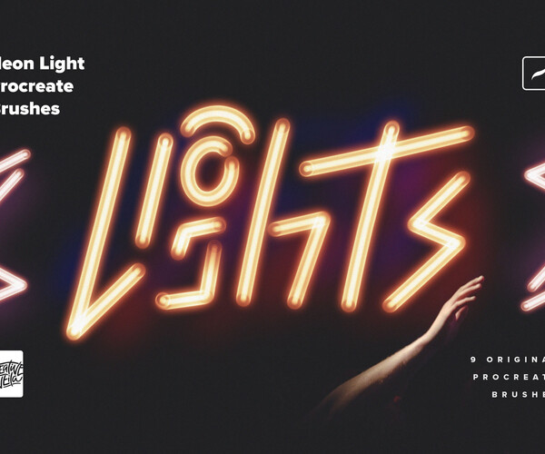 ArtStation Neon Light Procreate Brushes Brushes