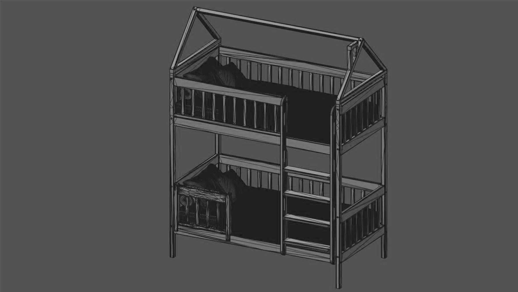 ArtStation Bunk bed 3D model Resources