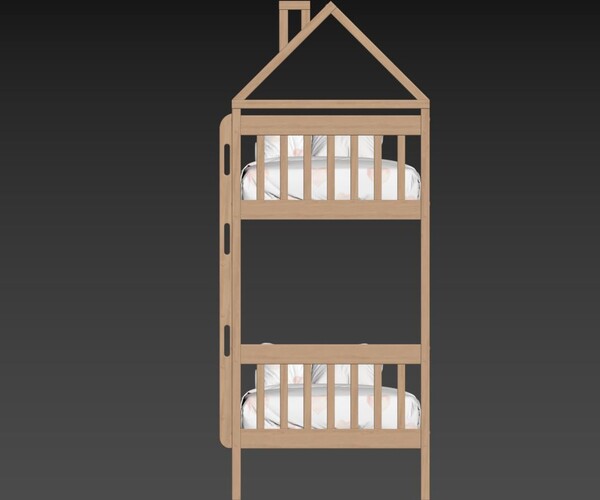 ArtStation Bunk bed 3D model Resources