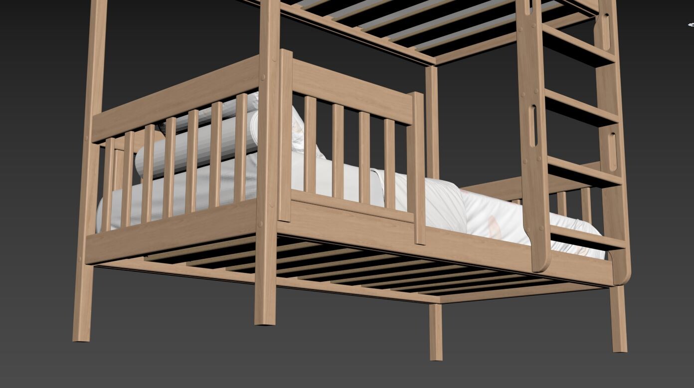 ArtStation - Bunk bed 3D model | Resources