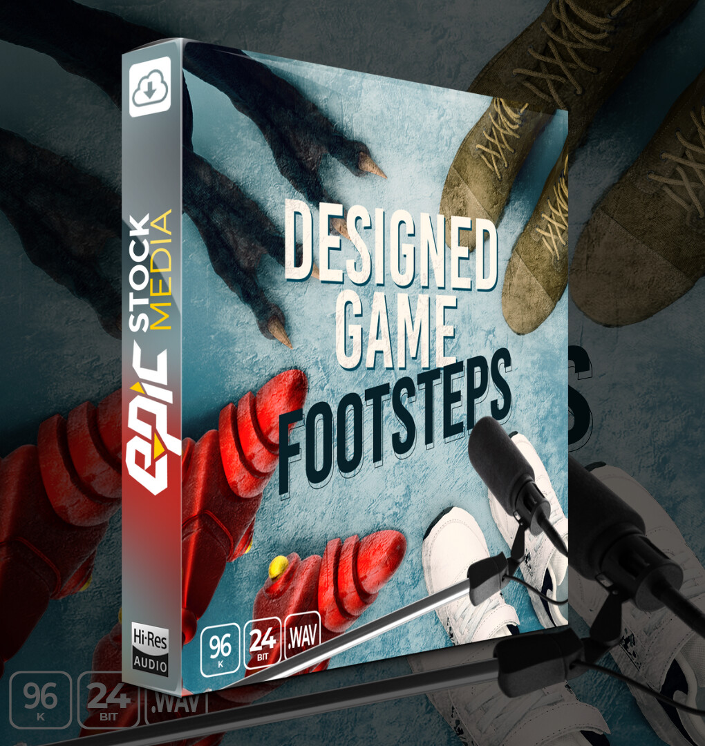 ArtStation Designed Game Footsteps Game Assets