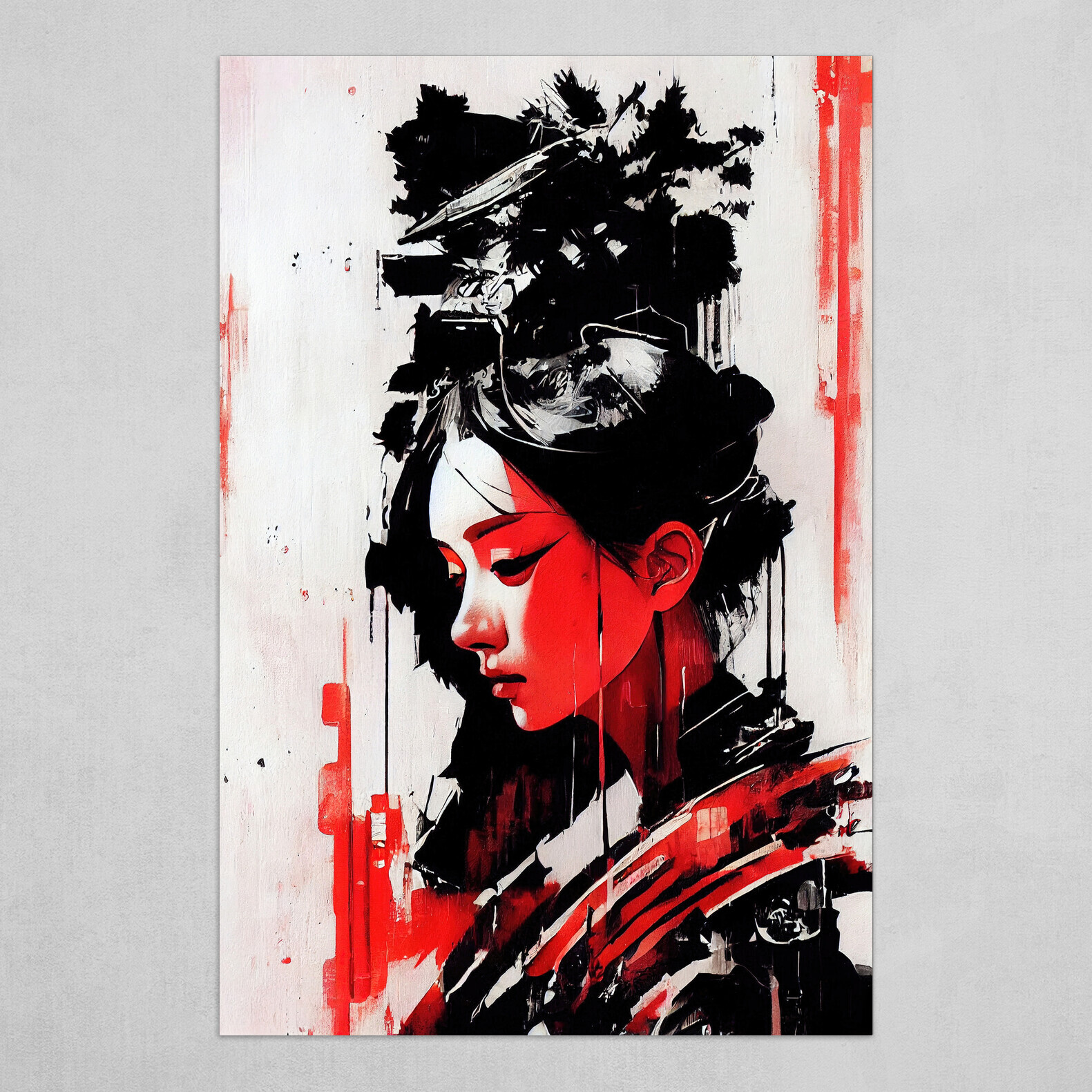 Artstation Japanese Geisha Downloadable Print Stunning Art Large Printable Edition 2 Artworks 7568