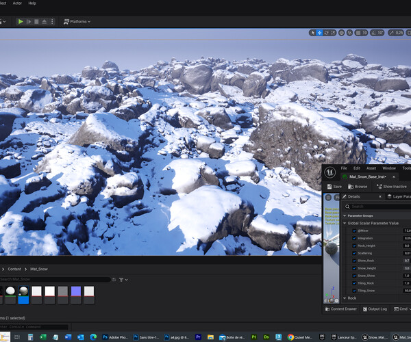 ArtStation - Snow Material Unreal Engine 5 /// | Resources