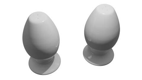 Salt And Pepper Pots 3D Model