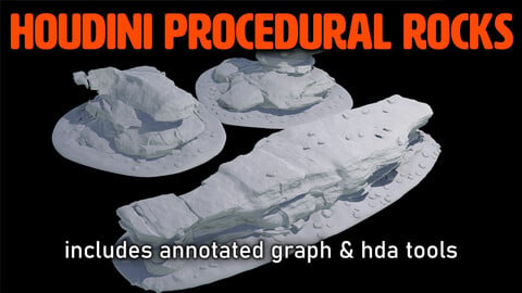 Houdini Procedural Rock Formation