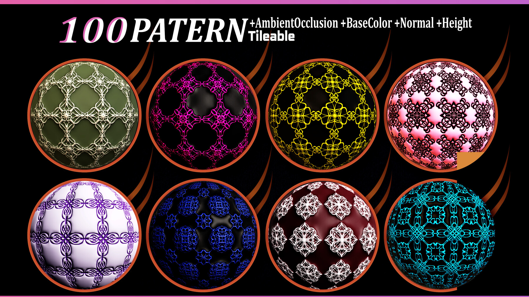 ArtStation - 100 Pattern Seamless 4K (Normal+Height+Texture) vol.2 ...