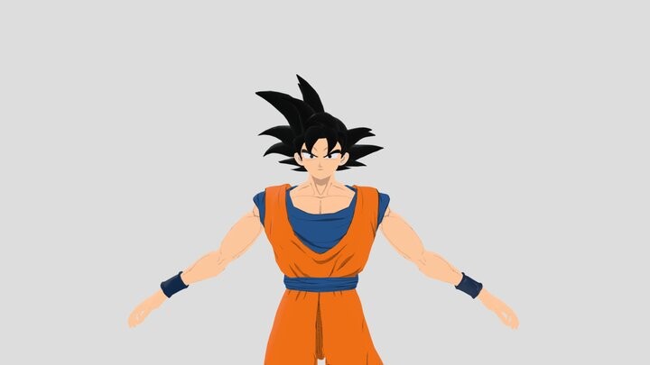 ArtStation - 3D Son Goku Rigged | Resources