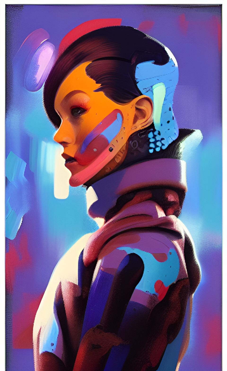 ArtStation - Lofi bioPunk portrait trex 2500-jpg pack wombo art | Artworks