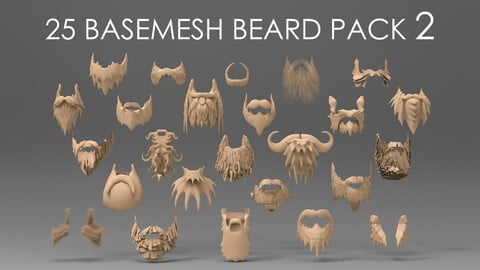 25 basemesh beard pack 2