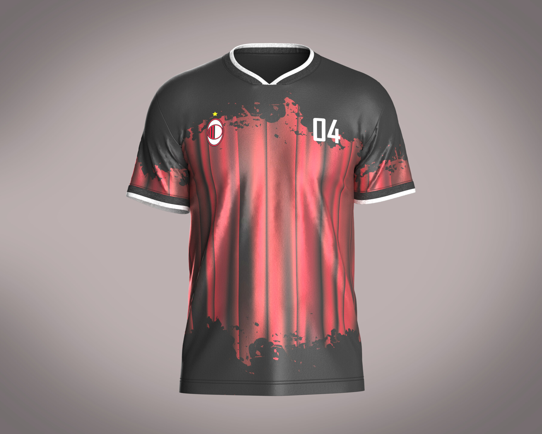 ArtStation - Soccer Black Jersey Player-04