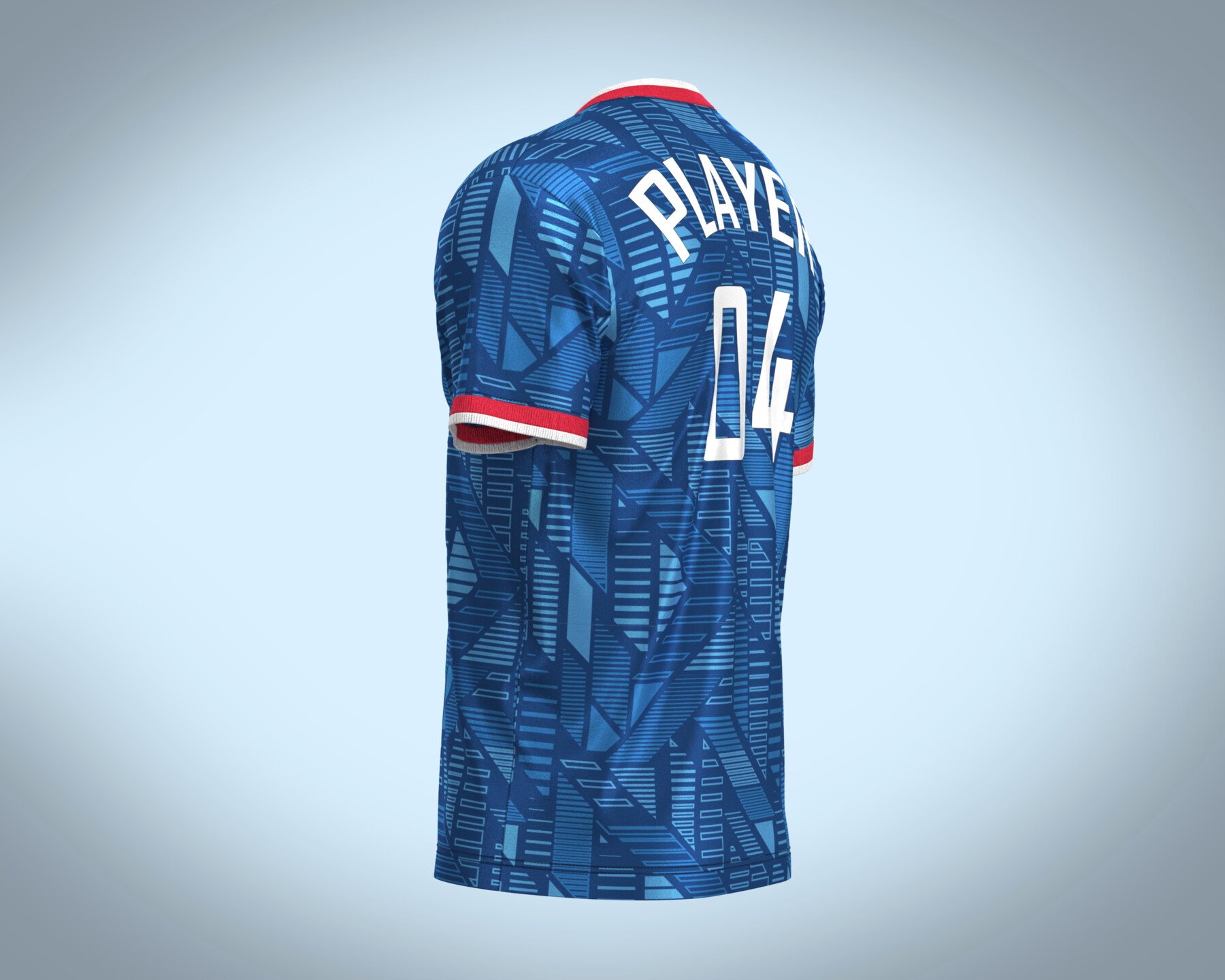 ArtStation - Soccer Dark Blue jersey Player-06