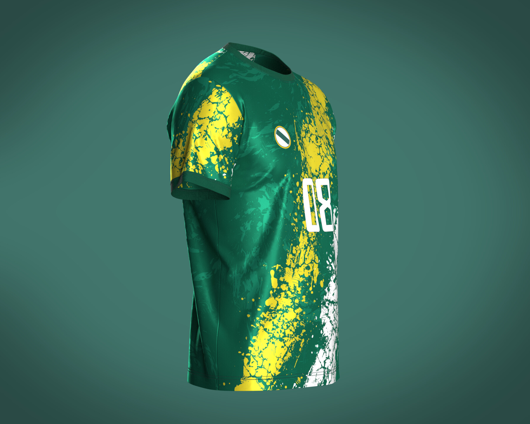 ArtStation - Soccer Green and White Jersey-08