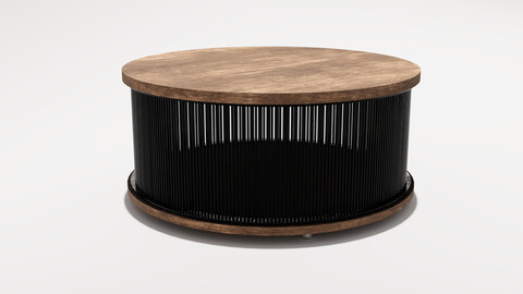 Coffee table MD03 - round, loft style