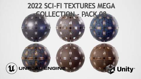 PBR Sci-Fi Texture Pack 08