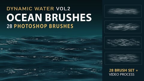 Dynamic Ocean Photoshop Brushes VOL.2 | MS Brushes
